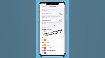 Hidden volume control & dB monitoring on iOS