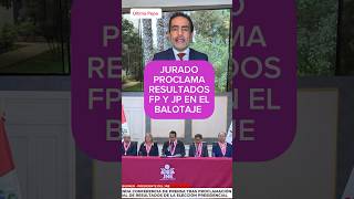 Proclaman resultados de primera vuelta, FP y JP al balotaje 17/5/26