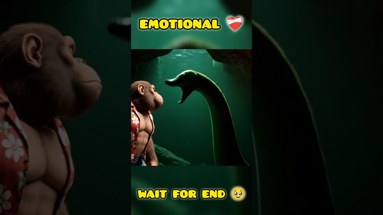 BANDAR Ne LOCH NESS MONSTER Pakad Liya 😱 | Giant Squid Fight Underwater 🔥