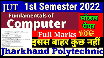 Jharkhand polytechnic /Computer fundamental important questions/1st semester/Fundamental of Computer