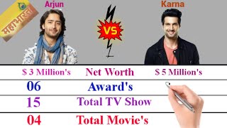 Shaheer Sheikh Vs Aham Sharma Comparison || Mahabharat TV Serial || Arjun and Karna Biography