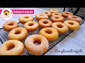 DONAS glaseadas PARA PRINCIPIANTES con muy pocos ingredientes SUPER ESPONJOSAS Y DELICIOSAS