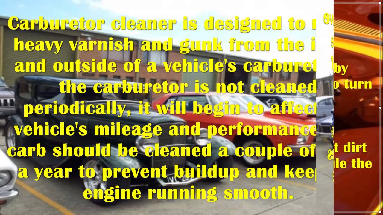 How to Use a Carburetor Cleaner - YouTube