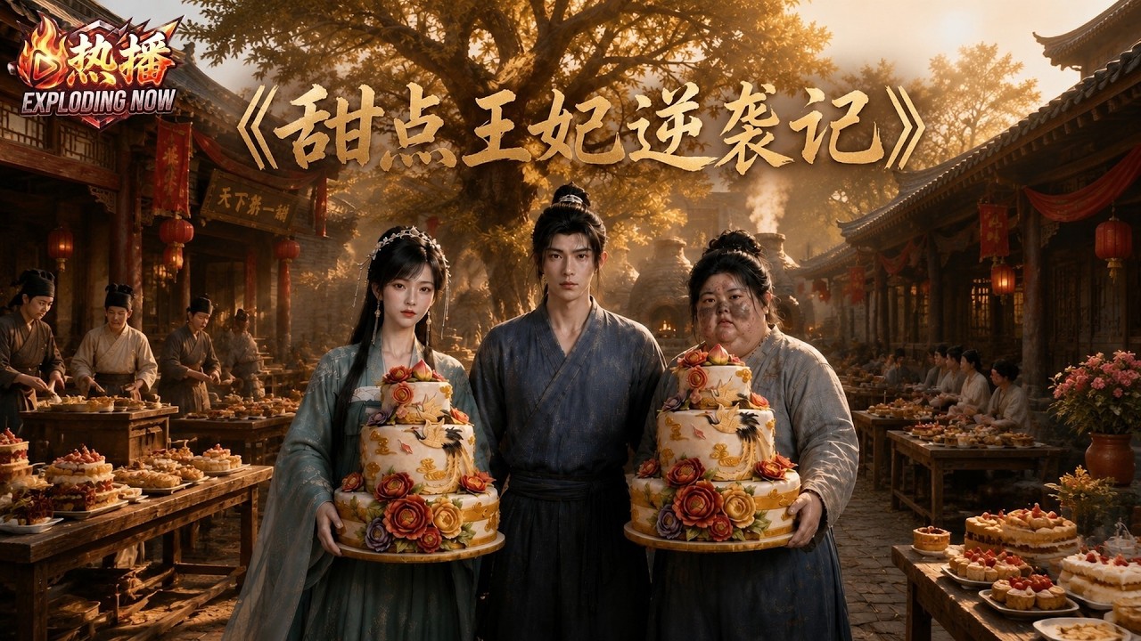 【💥新番速遞】《穿成古代胖丫頭靠甜品逆襲》開局連粗糠都吃不上，她用現代配方做出奶油蛋糕，直接拿捏男主和全城！ #逆襲爽文 #美食甜 #偷心小甜劇  #烘焙國手穿成極品村姑靠現代甜品拿捏古代胃