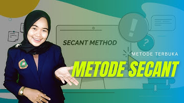 METODE SECANT || MS.EXCEL || METODE NUMERIK