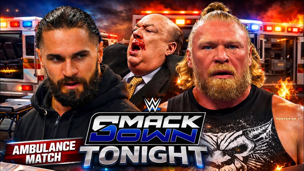 Брок Леснар против Сета Роллинза в матче 