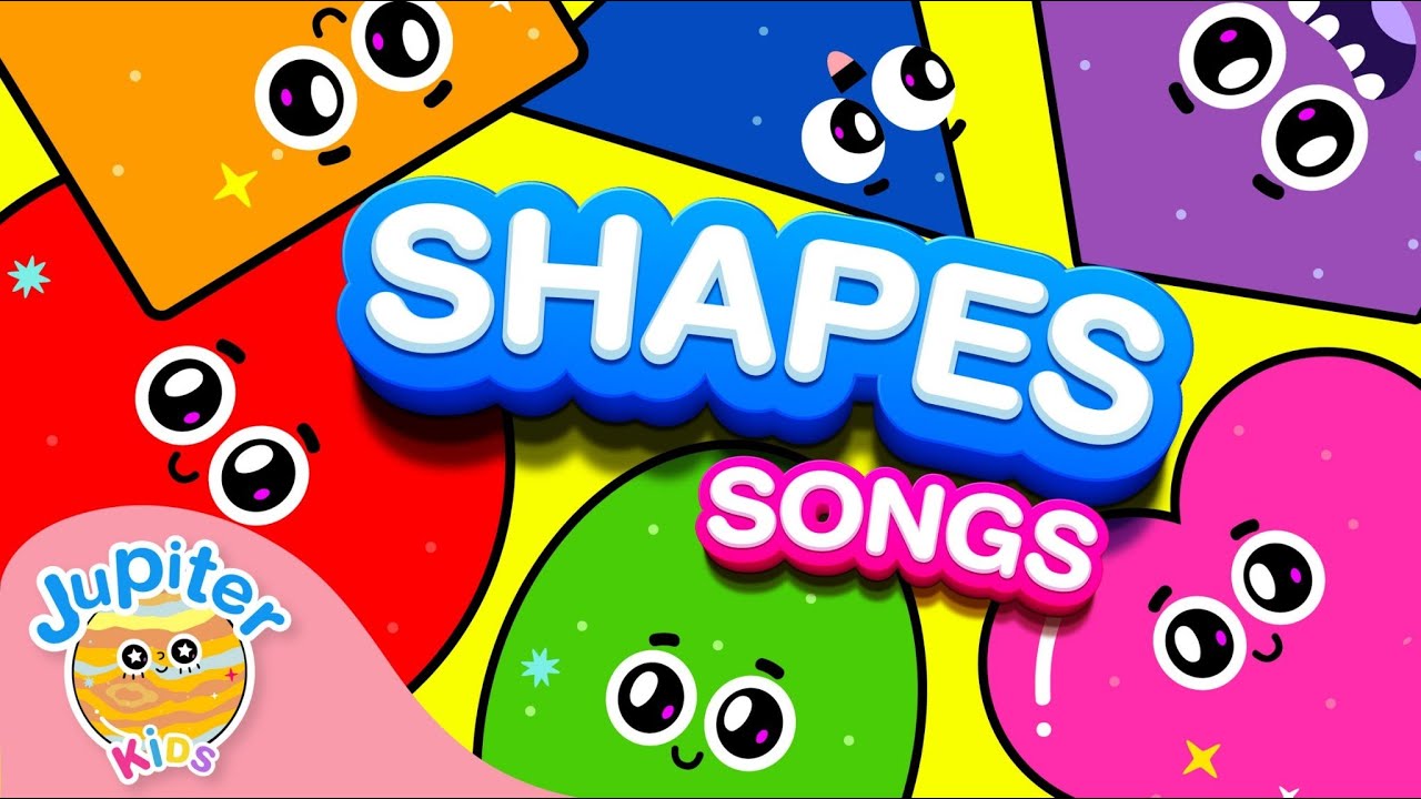 Shapes Song 2 Roly Poly Shapes songs | Learning Vocab for kids | Nursery Rhymes & Kids songs ...