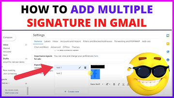 How to Add Multiple Signature in Gmail?