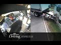 Two dramatic school bus crashes caught on camera