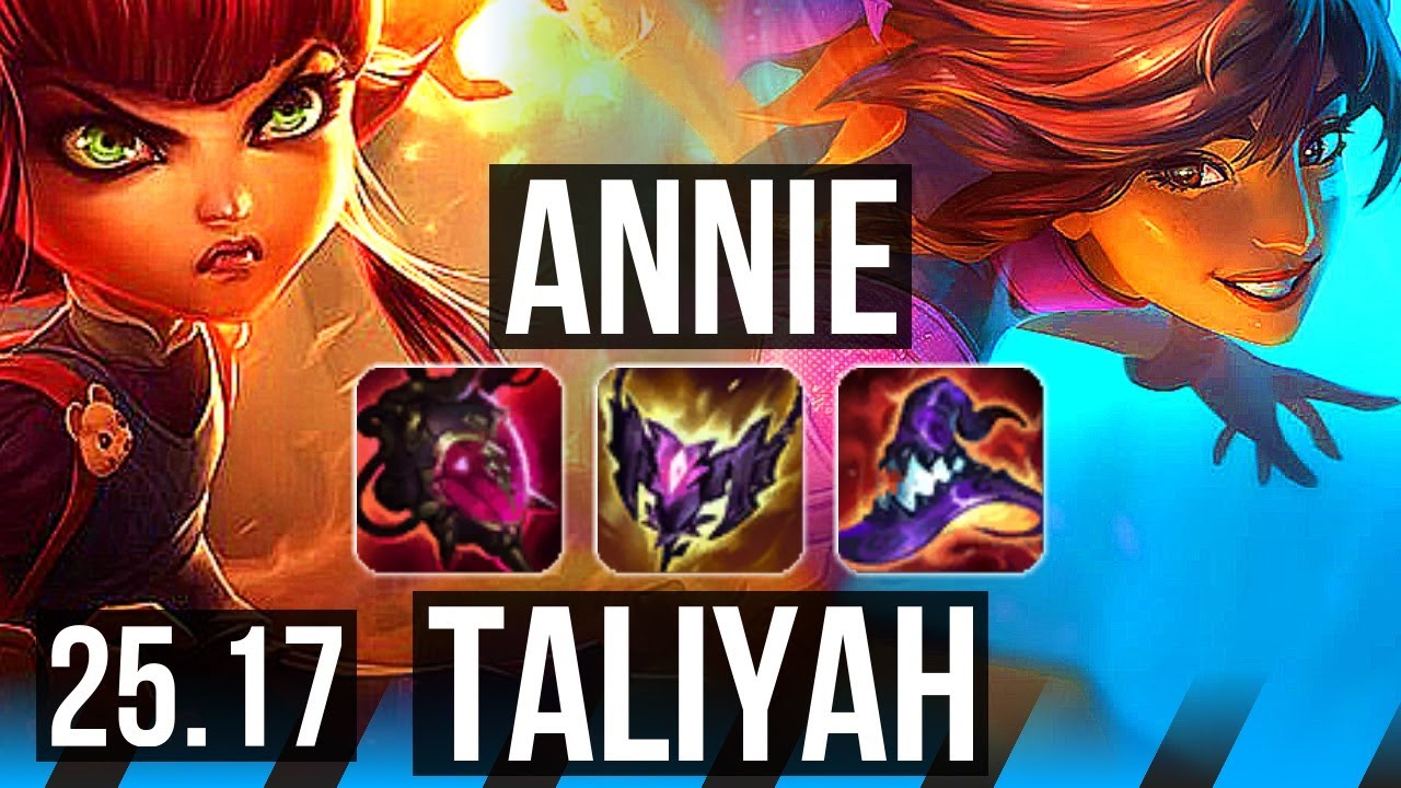 ANNIE vs TALIYAH (MID) | Dominating, 42k DMG | KR Master | 25.17