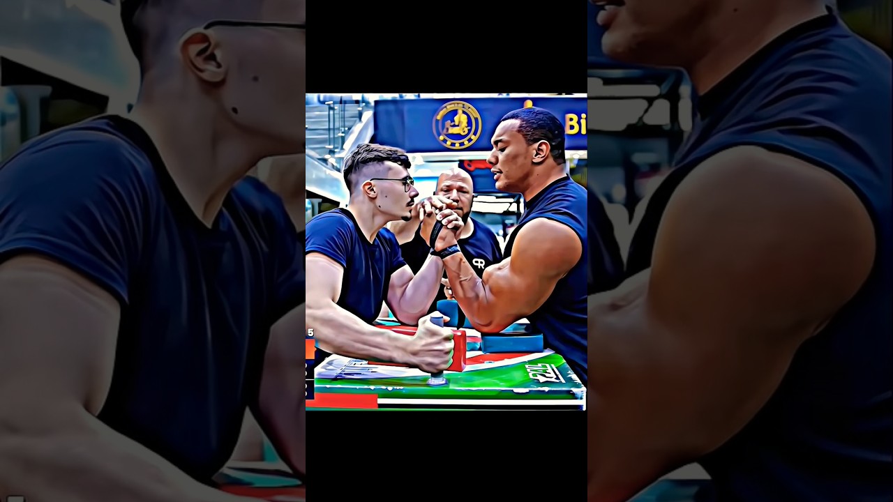 Larry's left hand get toyed by Denis strength 