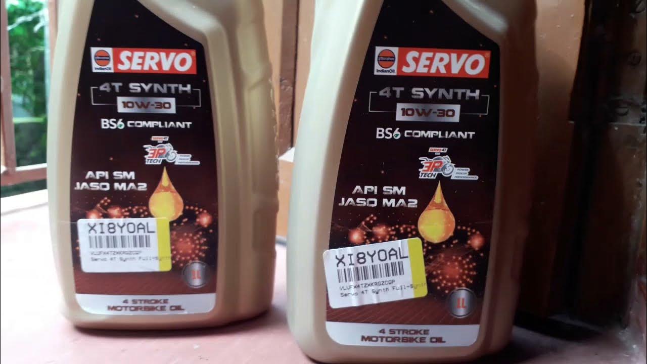 SERVO 4T SYNTH 10W30 FULL SYNTHETIC ENGINE OIL FROM INDIAN OIL YouTube