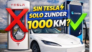 1000 KM without a Supercharger Testing ONLY Zunder with Tesla