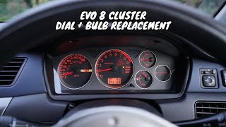 How To Change Evo 8/9 Cluster Dial + Bulbs