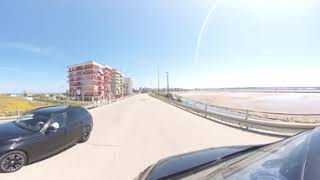 MArgherita di Savoia(BAT) strada per il  Porto a 360 gradi