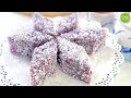 紫薯椰丝糕(纯素食谱)