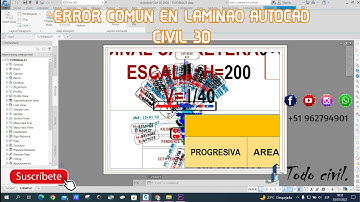 ERROR COMUN EN LAMINADO AUTOCAD CIVIL 3D (curso de AUTOCAD CIVIL 3D) SOLUCION ERROR
