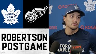 Nicholas Robertson | Post Game @ Detroit Red Wings | October 4, 2025