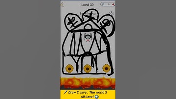 Draw 2 save : The World 3 Level 39 #shorts  #youtubeshorts #gaming #art #trending