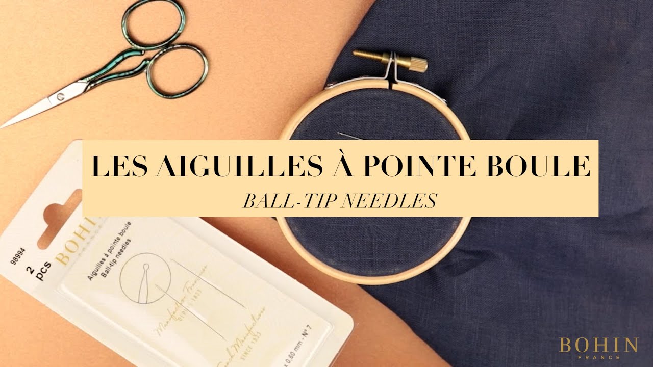 Aiguille crochet Alu Bohin 15cm, Mercerie en ligne - Jaspe Couture