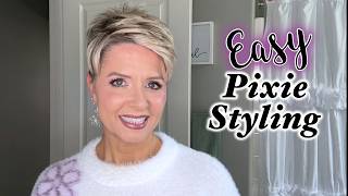 Easy Pixie Styling | Opposite Side Sweep & 2 Week Hair Design Update screenshot 1