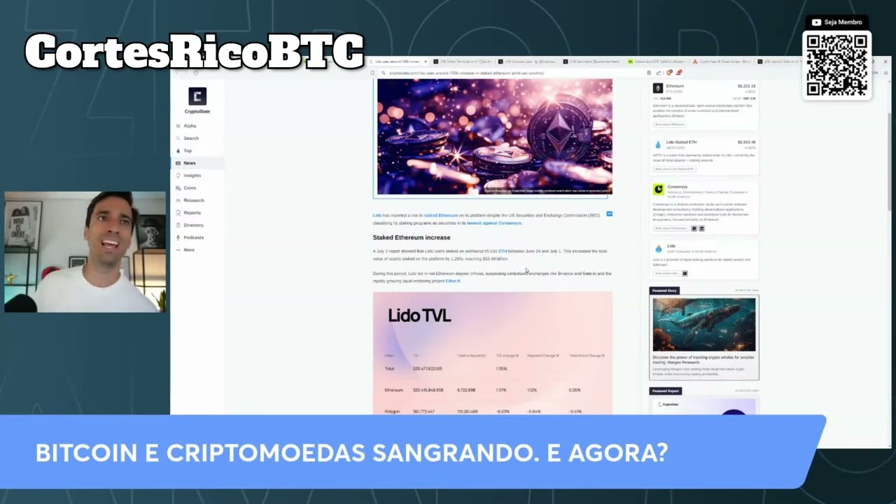 NET FLOW ETF // GOVERNOS VENDENDO BTC // OPORTUNIDADE DE COMPRA