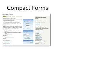 How to Display Labels in Form Elements with Compact Forms and In Field Labels
