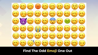 HOW GOOD ARE YOUR EYES #001 | Find The Odd Emoji Out | Emoji Puzzle Quiz 🤓