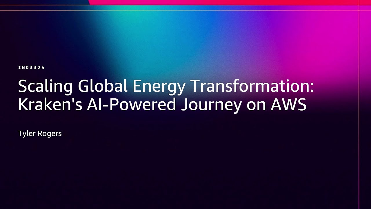 AWS re:Invent 2025 -Scaling Global Energy Transformation: Kraken's AI-Powered Journey on AWS-IND3324