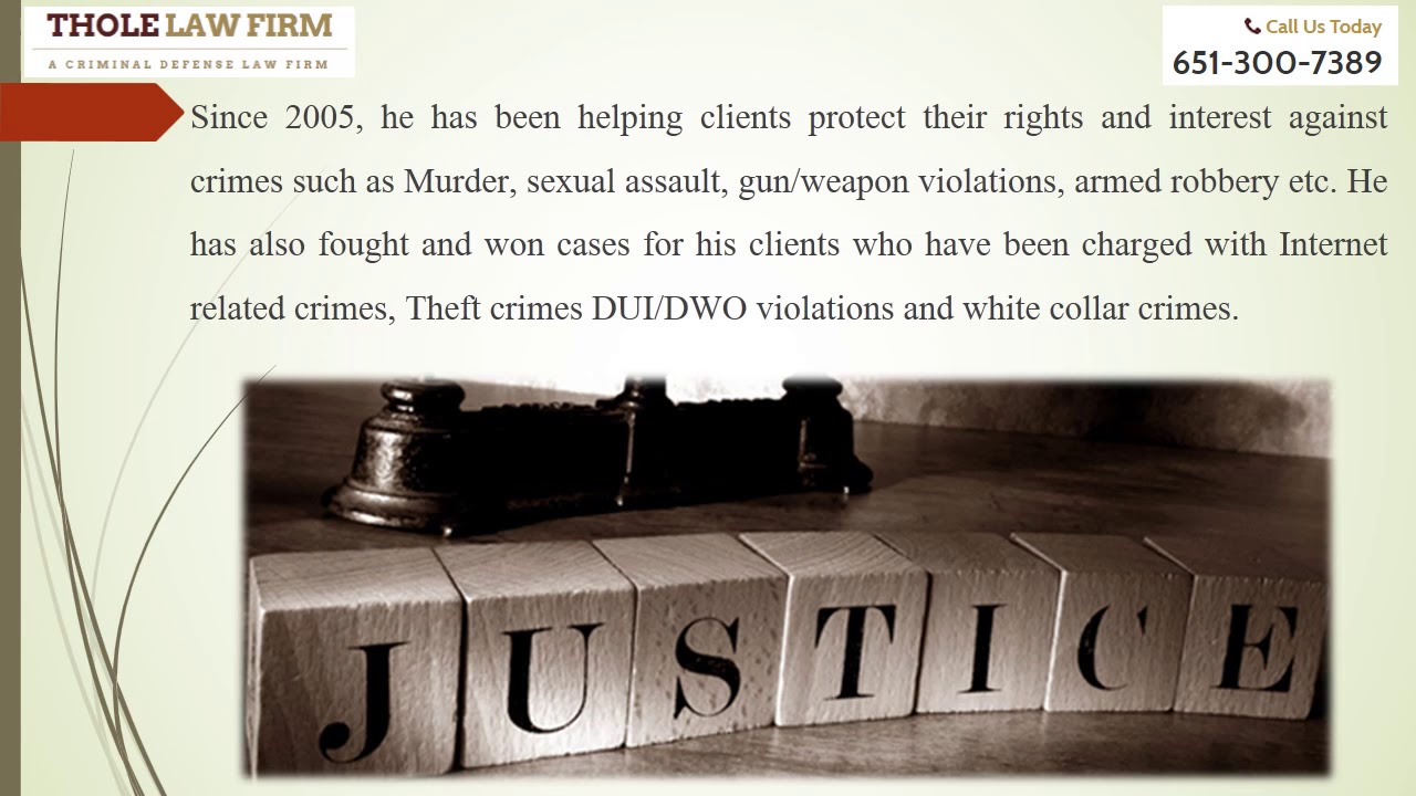 Hire Eric Thole as your Criminal Defense Attorney in Stillwater, Minnesota