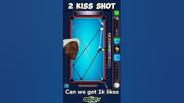 2 KISS Shot Tutorial | how to play trick shots in 8 ball pool #8bptrickshots #miniclip #8ballpool