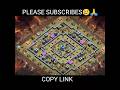 Th13 Base link 2026! Th13 War Base 2026! Th13 Anti 3 Star Base(clash of clans)#th13