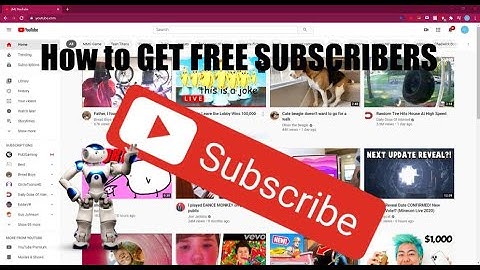 HOW TO GET FREE SUBSCRIBERS (clickbait)