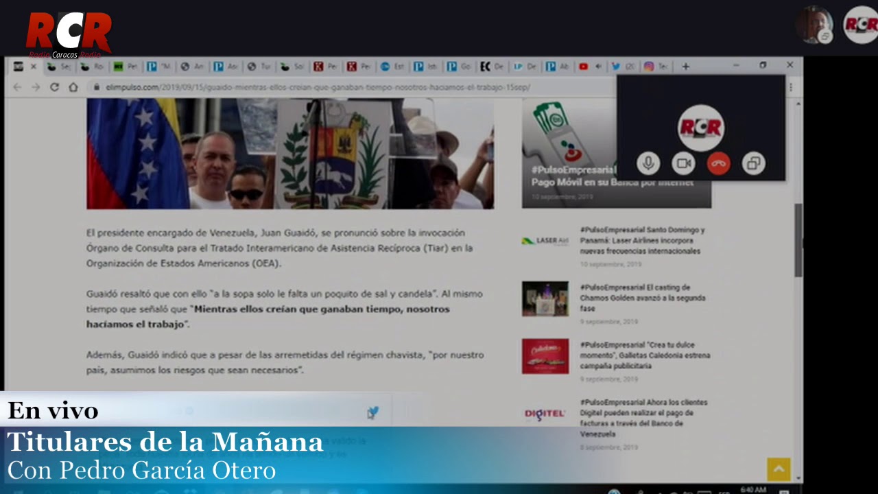 RCR750 - Titulares de la Mañana| Lunes 16/09/2019 radioactive