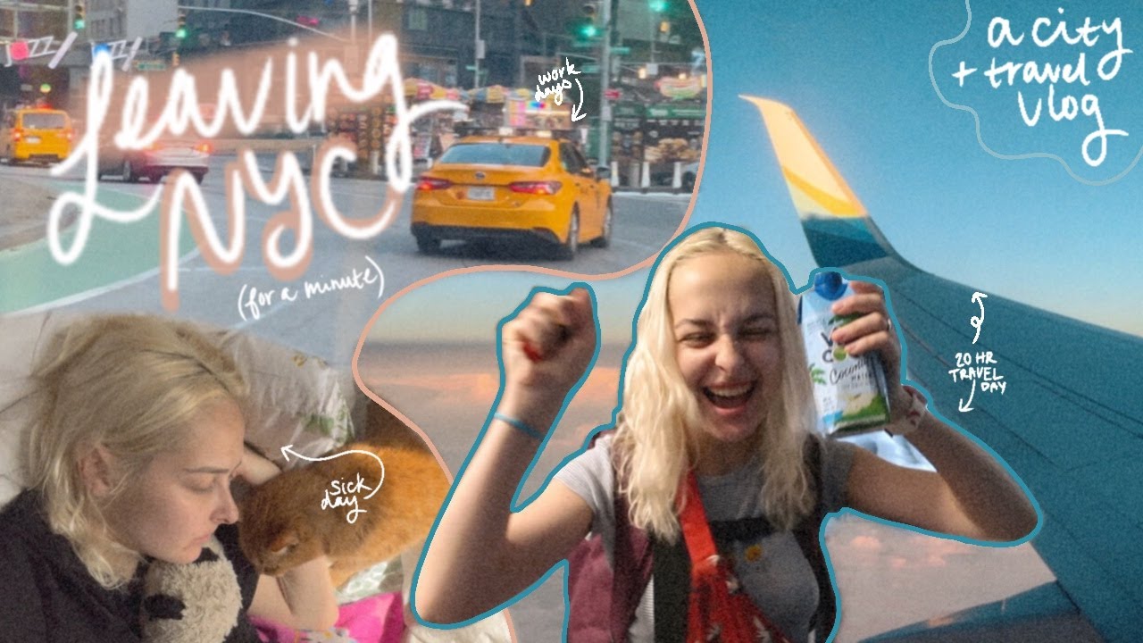 leaving nyc for a minute (city vlog, packing & traveling) - YouTube