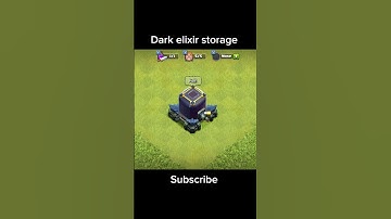 1 level to 12 level dark elixir storage | Evolution in clash of clans | Clash of clans #shorts