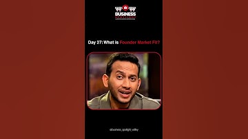 #FounderMarketFit Explained 🚀 | Why It’s the Secret to Startup Success #StartupTips