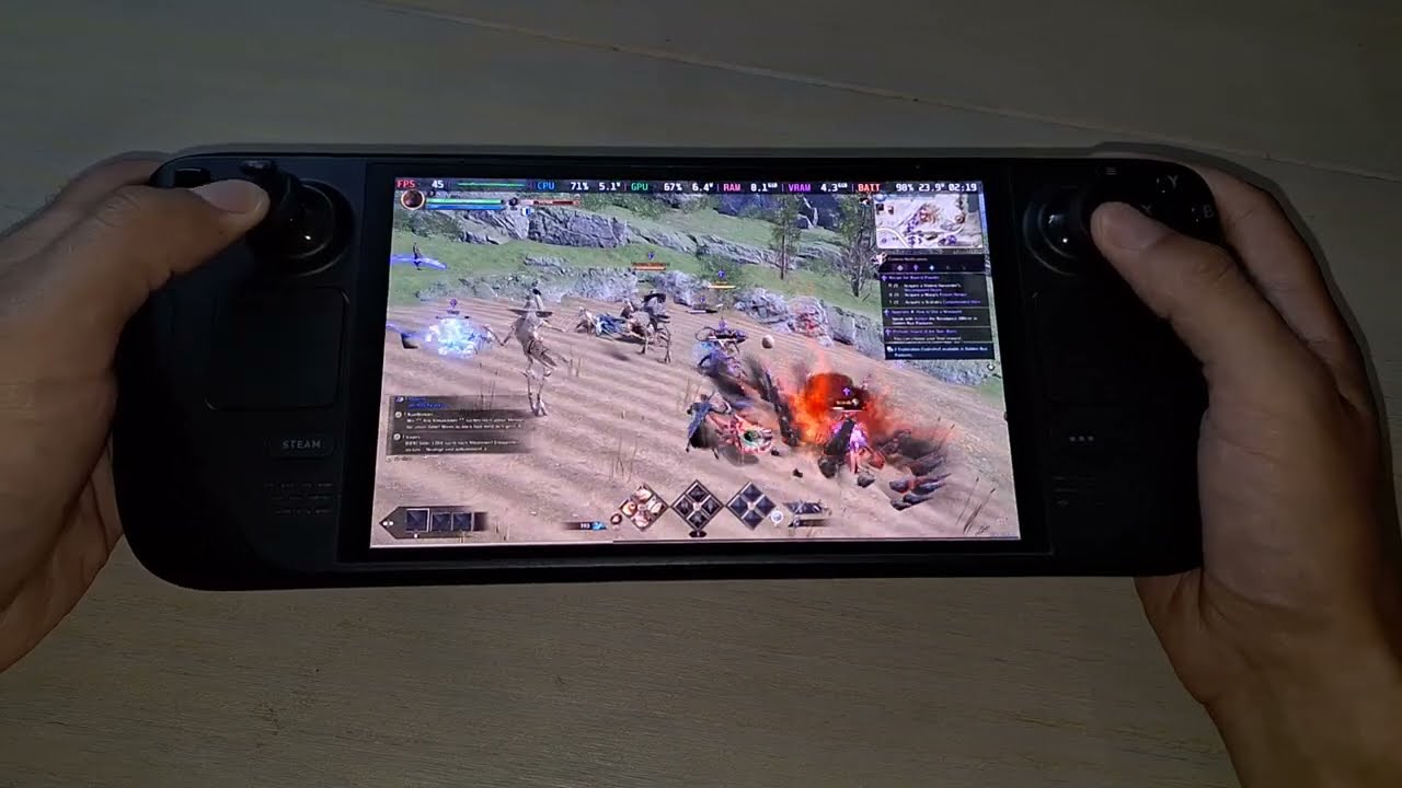 Steam Deck OLED / THRONE AND LIBERTY / Free to Play MMORPG / SteamOS 3.6