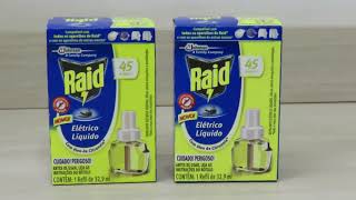 Inseticida Raid Eletrico 45 Noite Citronela Refil - Repelente Elétrico Líquido