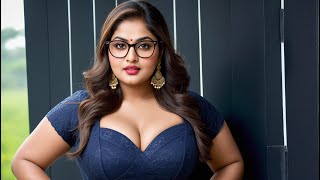 4K, Ai Imagix Ai Art - Beautiful Plus Size Model With Glasses!