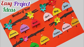 Months of Year Chart/ Month Of The year Project/ Month Of The year TLM/ Class Decoration Ideas Easy