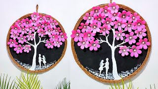 Beautiful Paper flower wall hanging | Quick Easy Paper craft Home decor | Paper flower wall decor