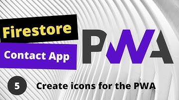 PWA Progressive Web App tutorial #5 Create icon for the progressive web app