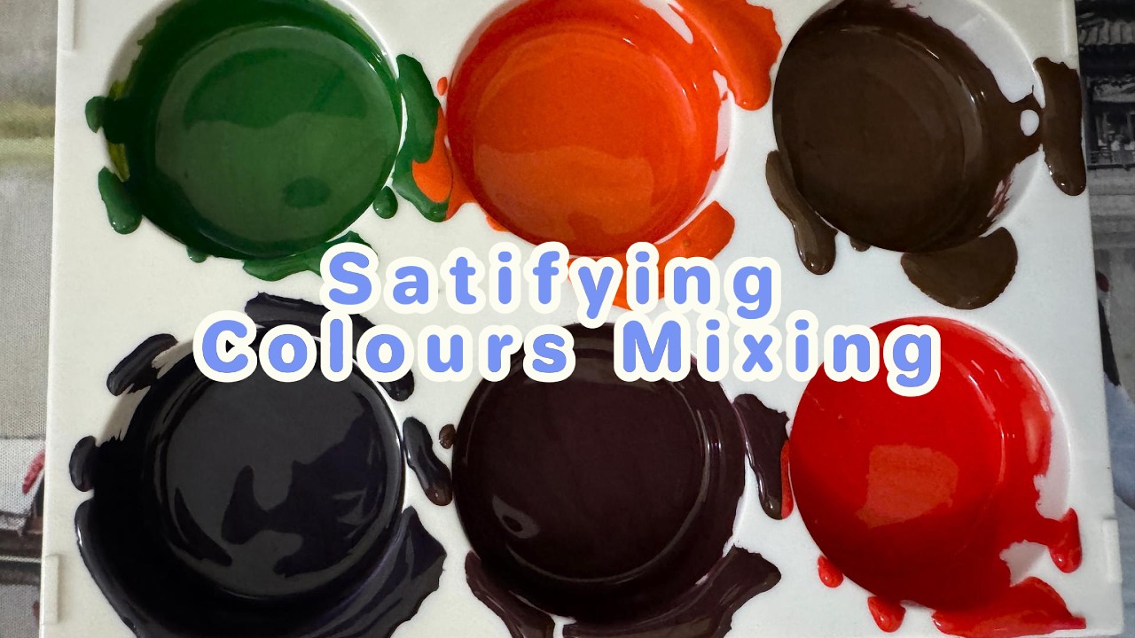 Satisfying Colours Mixing 🎨 Relaxing Paint Transformations