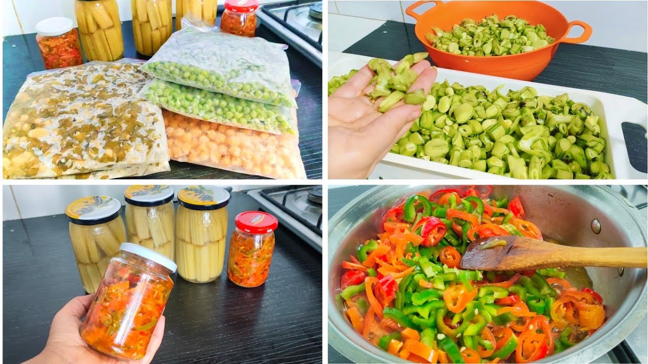 رمضان بدون تعب تحضيرات مسبقة تساعدك حميص بدون طماطم خرشف مصبر جلبان وفول مجمد