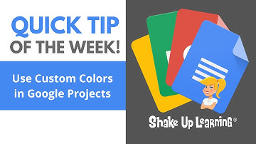 Use Custom Colors in Google Projects! (Docs, Slides, Sheets, Drawings)