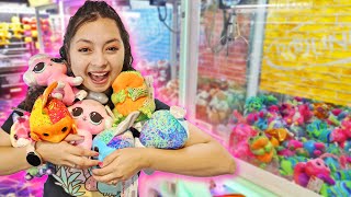 I WON TOO much from the claw machines!