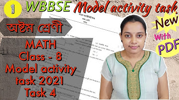 Model Activity Task class 8 Math part 4 || class 8 Math model activity task part 4 || 2021
