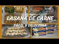 LASAÑA DE CARNE /Fácil de preparar Negocio de comida/ #lasagna #recetas