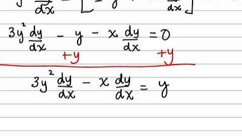 Calculus - Implicit Differentiation - Part 2